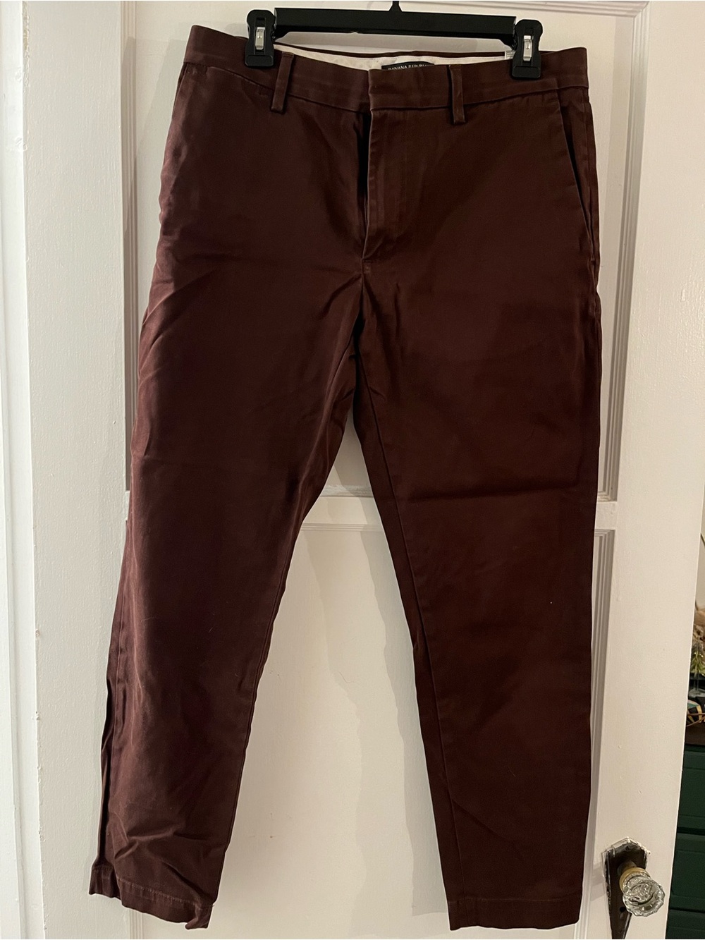 Banana Republic Men's Chocolate Brown Slim Chinos